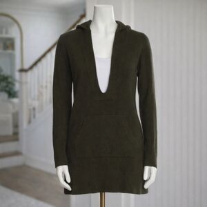 VINCE 100% Cashmere Vneck Long Sweater Sz Medium